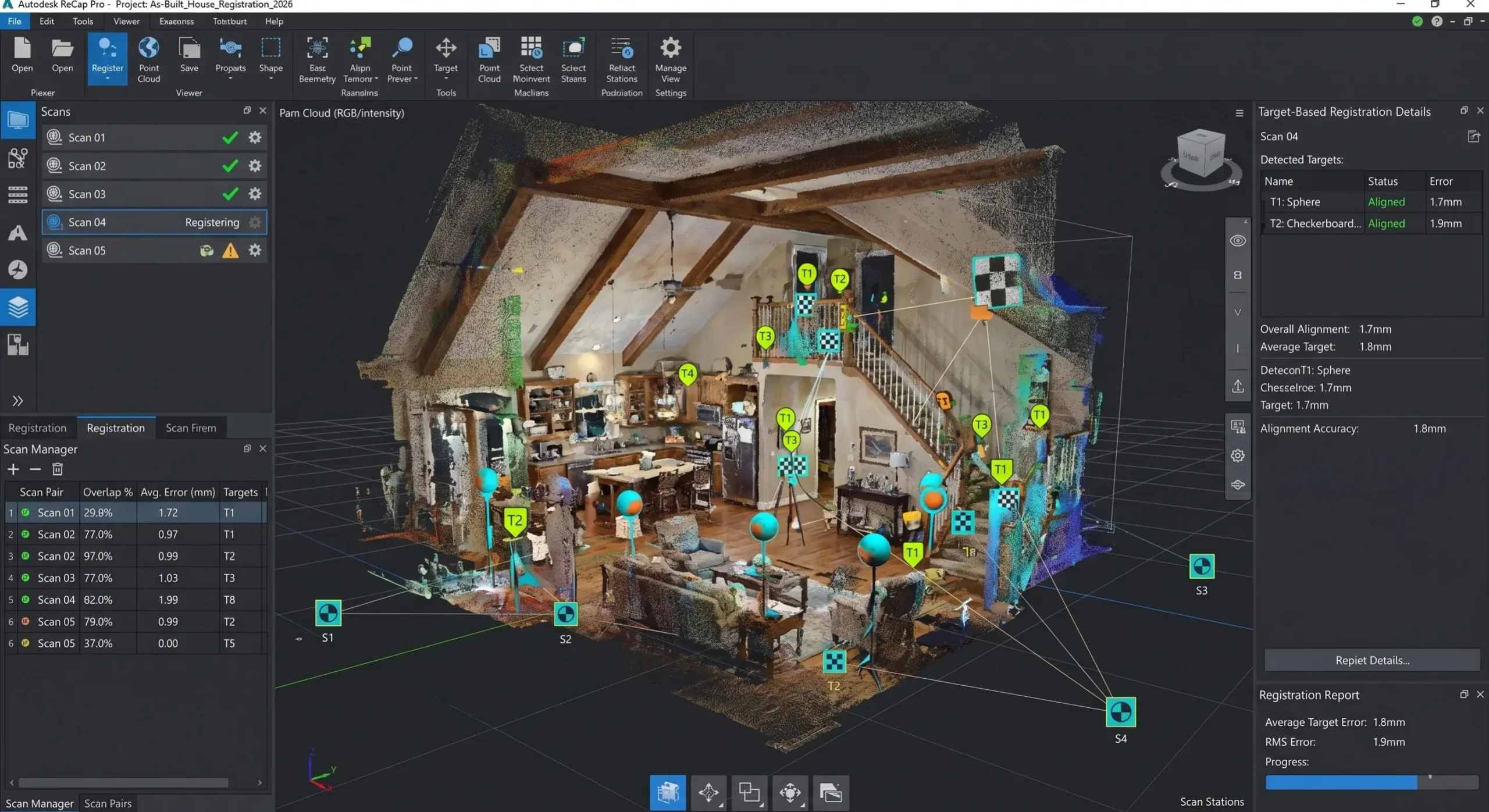 Register Point Clouds with Accuracy Register Point Clouds with Accuracy