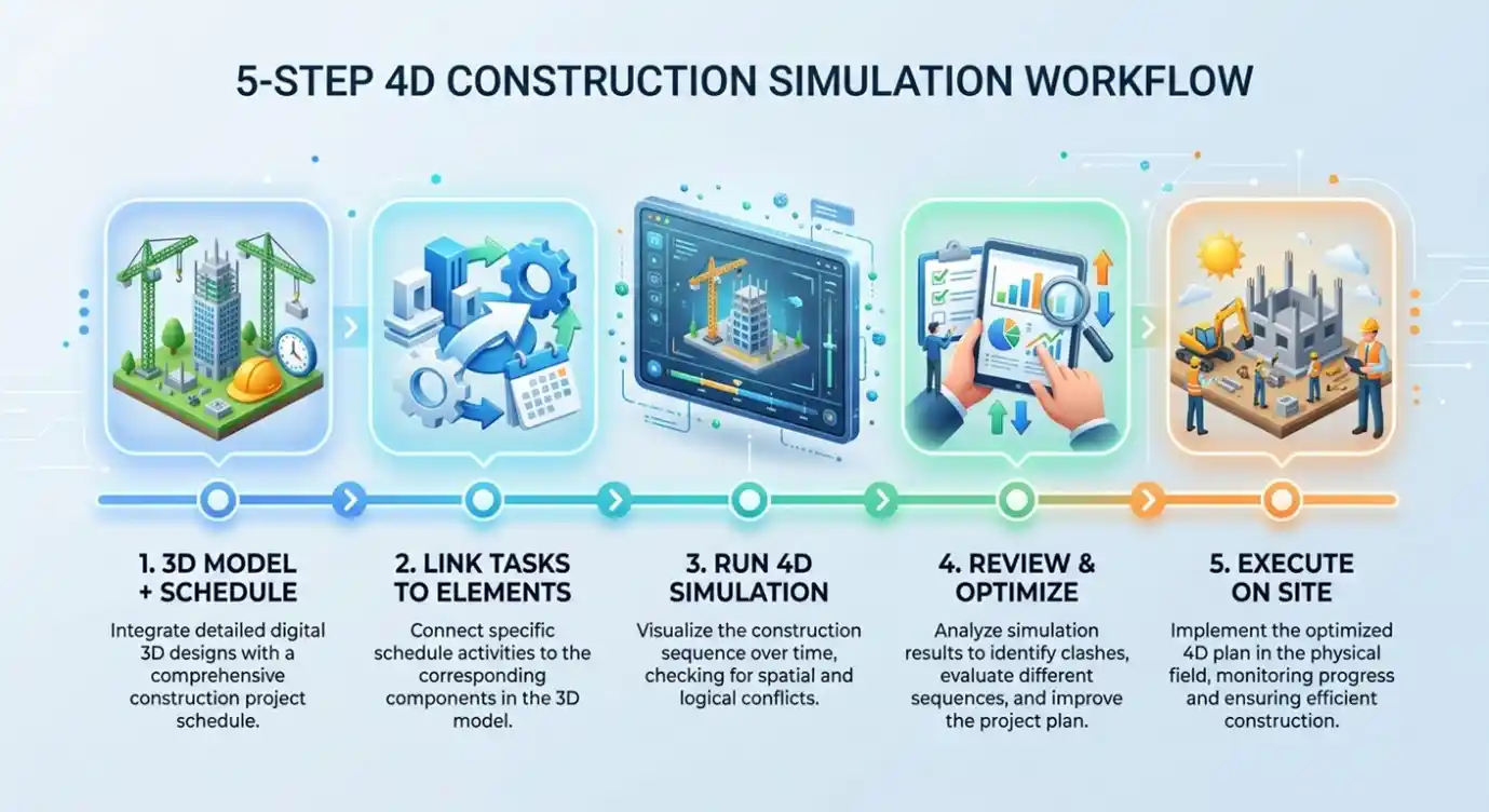 4D BIM Scheduling Workflow